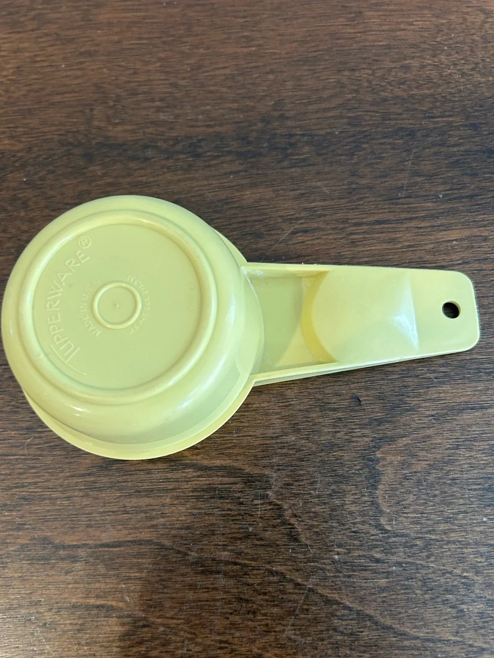 Vintage Tupperware Yellow Measuring Cup 1/4 Cup # 766-4 Replacement Made in USA.